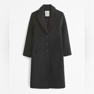 Abercrombie Wool-Blend Tailored Topcoat NWT